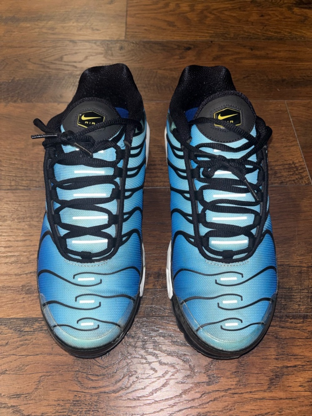 Nike Blue Gradient Running Sneakers with Black Details
